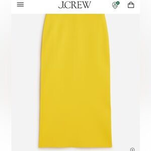 Fitted midi sweater skirt